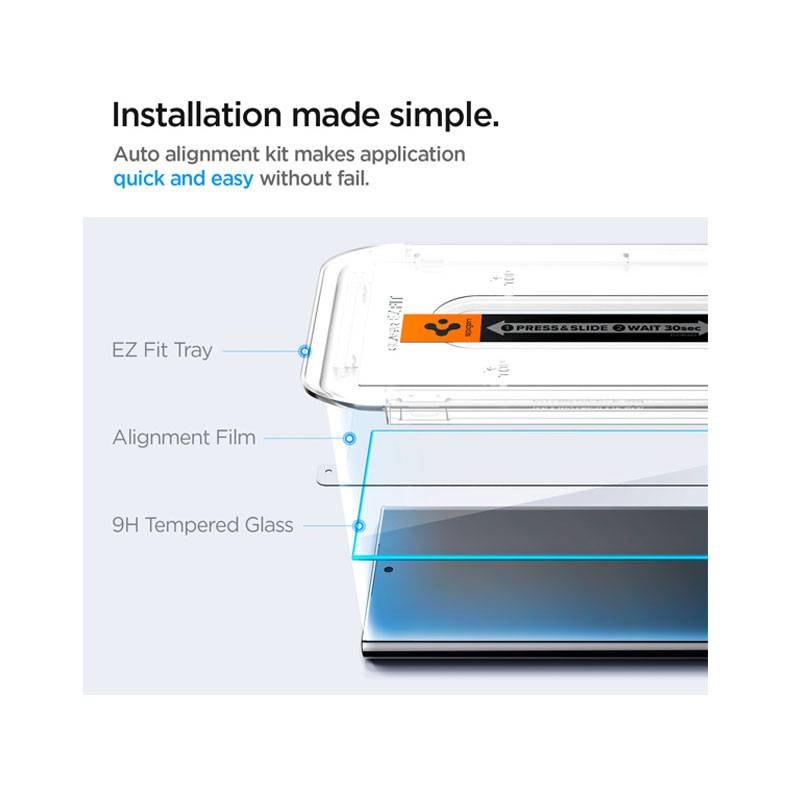 GLAS.tR EZ Fit HD Screen Protector for Galaxy S24 Ultra (1pc)