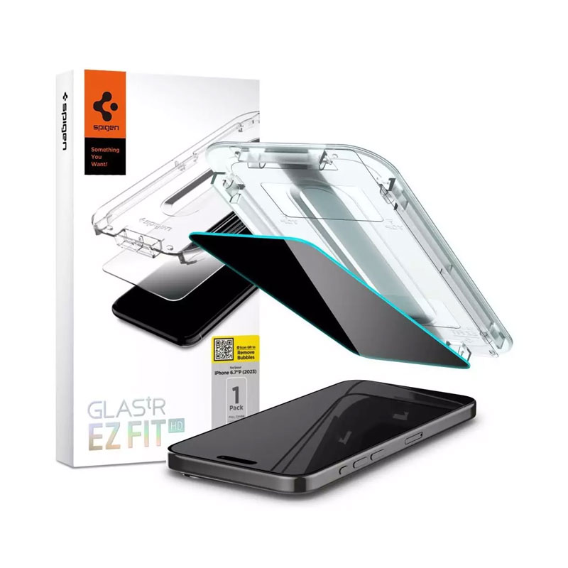 GLAS.tR EZ Fit Privacy HD Screen Protector for iPhone 15 Pro