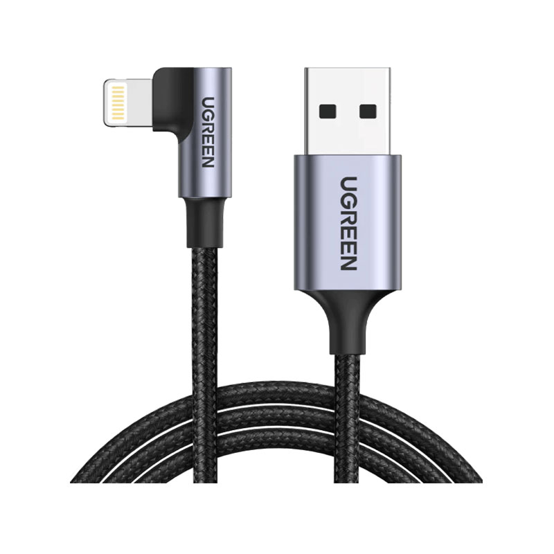UGREEN Right Angle USB-A to Lightning Cable