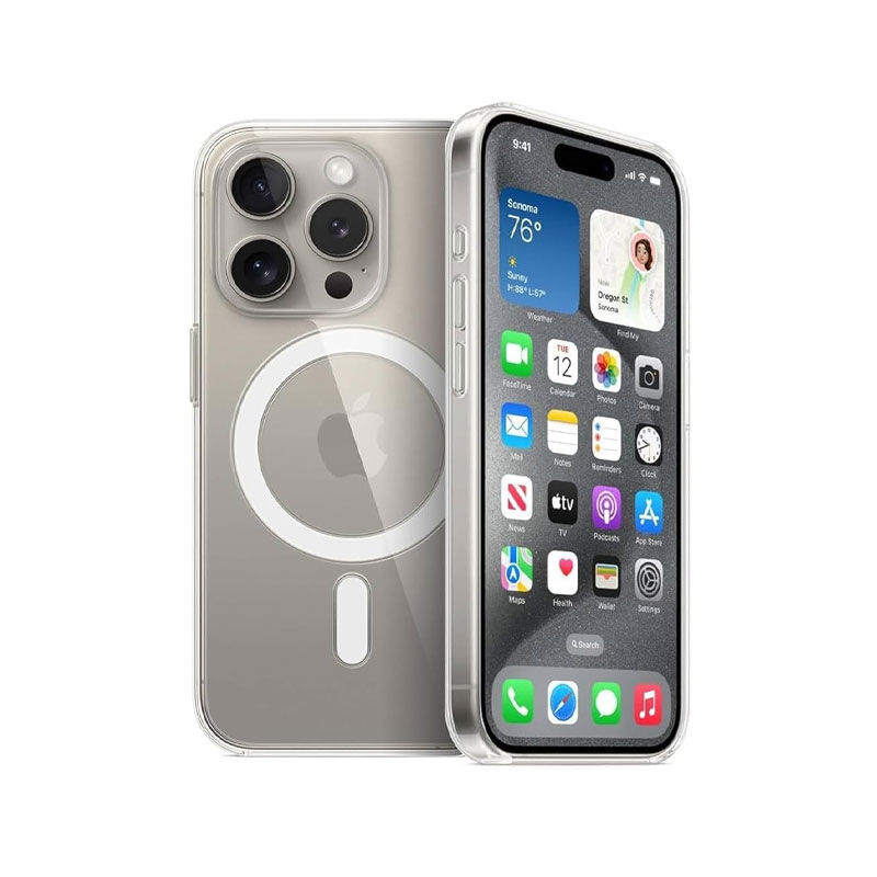 Anker Clear MagSafe Phone Case for iPhone 15 Pro Max