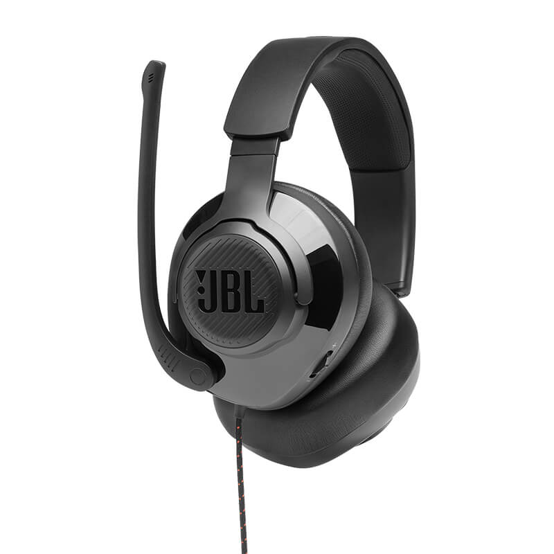 JBL Quantum 200 Wired Over-Ear Gaming Headset With Flip-Up Mic