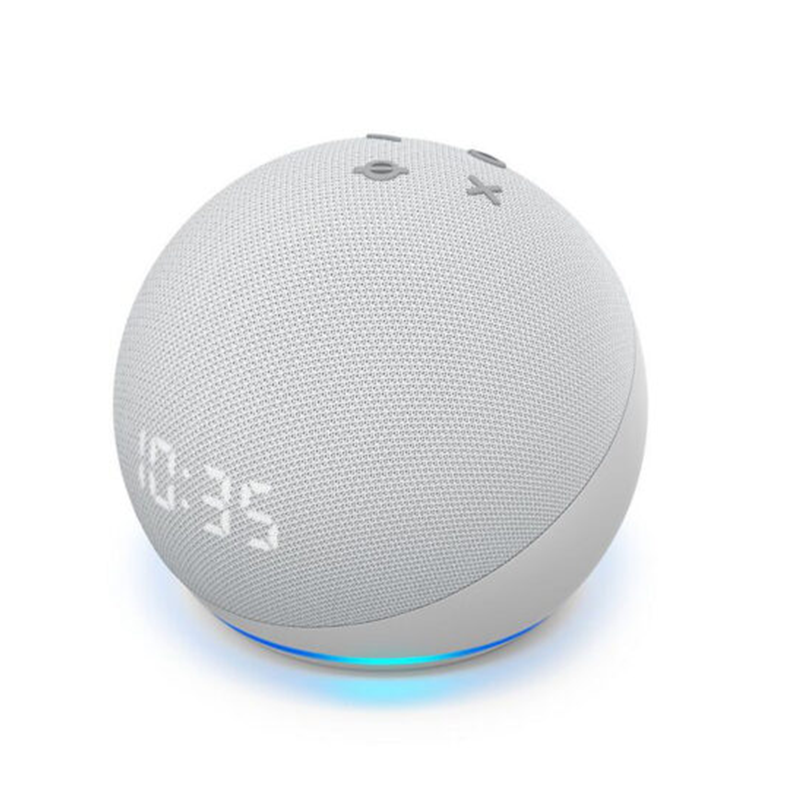 Echo Dot (4th Gen) smart speaker with clock