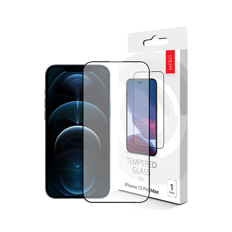 Meko Full Cover Glass Screen Protector for iPhone 12 Pro Max