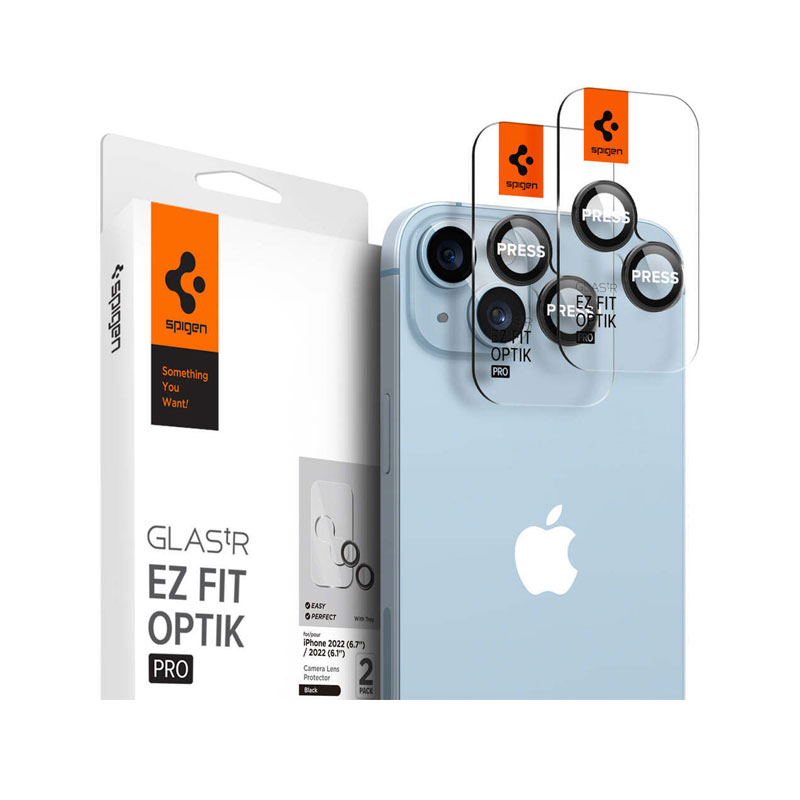 GlastR EZ fit Optik pro Lens Protector for iPhone iPhone 15 Plus/15/14 Plus/14 (2 Piece)