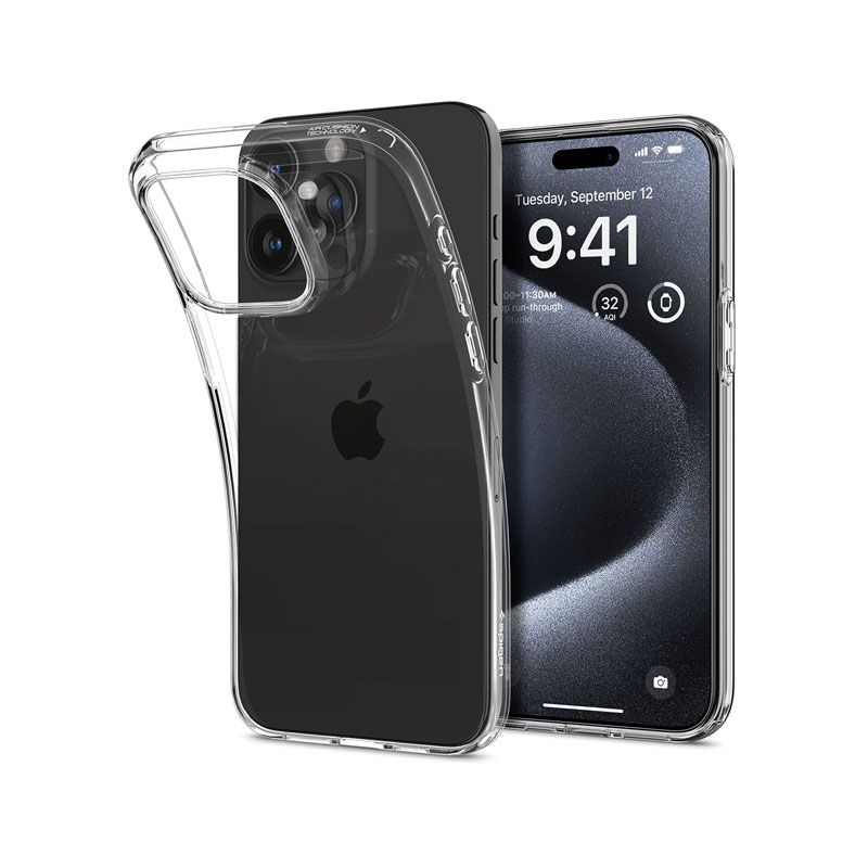 Spigen  Crystal Flex for iPhone 15 Pro - Crystal Clear