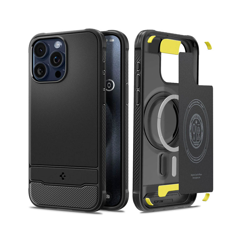 Rugged Armor Case for iPhone 15 Pro (MagFit)
