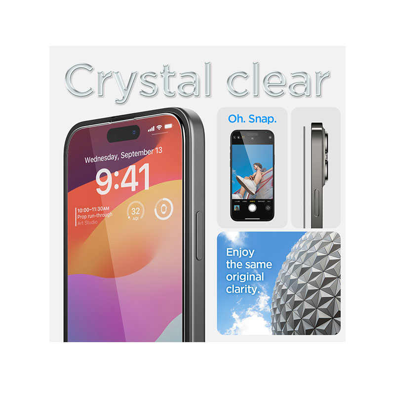 Glas.tR EZ Fit Full Cover Screen Protector for iPhone 15 1Pc